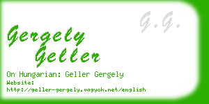 gergely geller business card